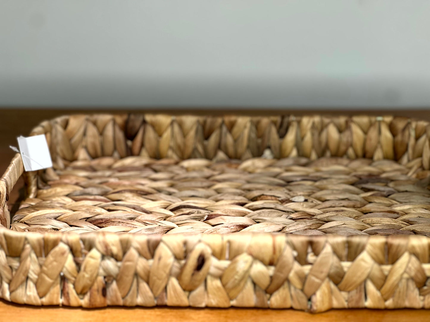 Bandeja Rectangular Trenzada de Fibra Natural