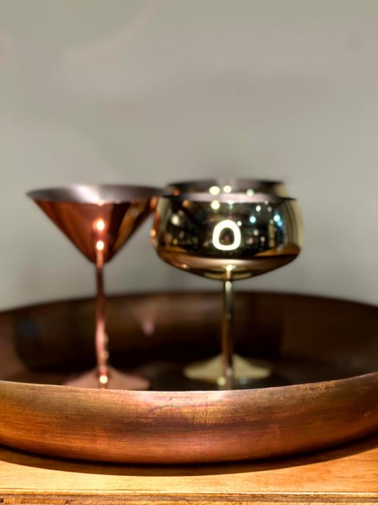 Bandeja Decorativa de Cobre Envejecido