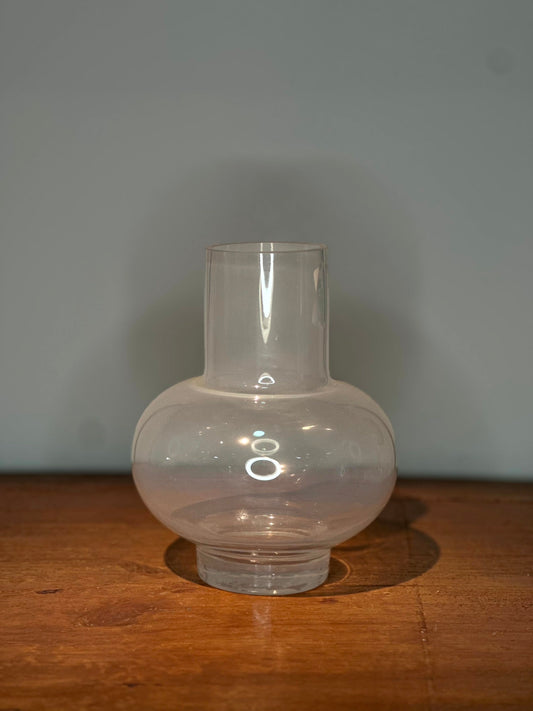 Florero de Vidrio Blanco Lechoso