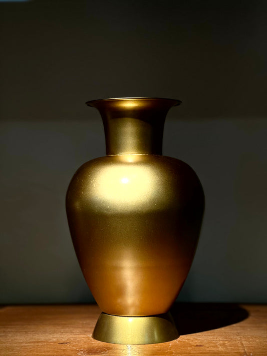 Florero Metálico Dorado