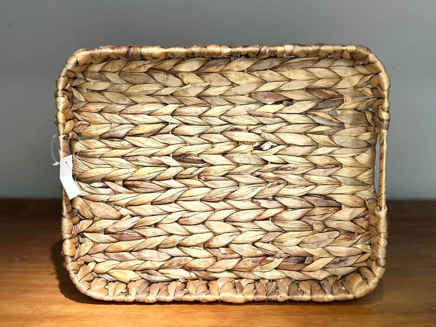 Bandeja Rectangular Trenzada de Fibra Natural