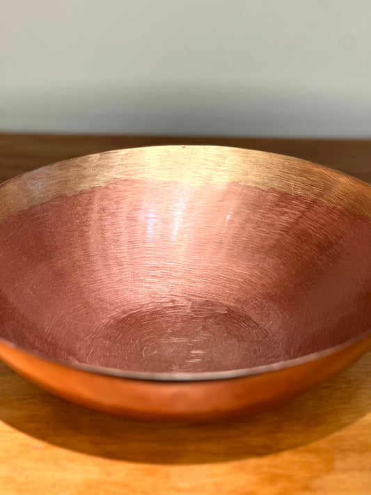 Bowl Decorativo Martillado en Cobre