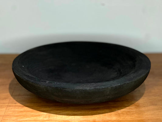 Plato Decorativo de Madera Liviana – Negro Mate