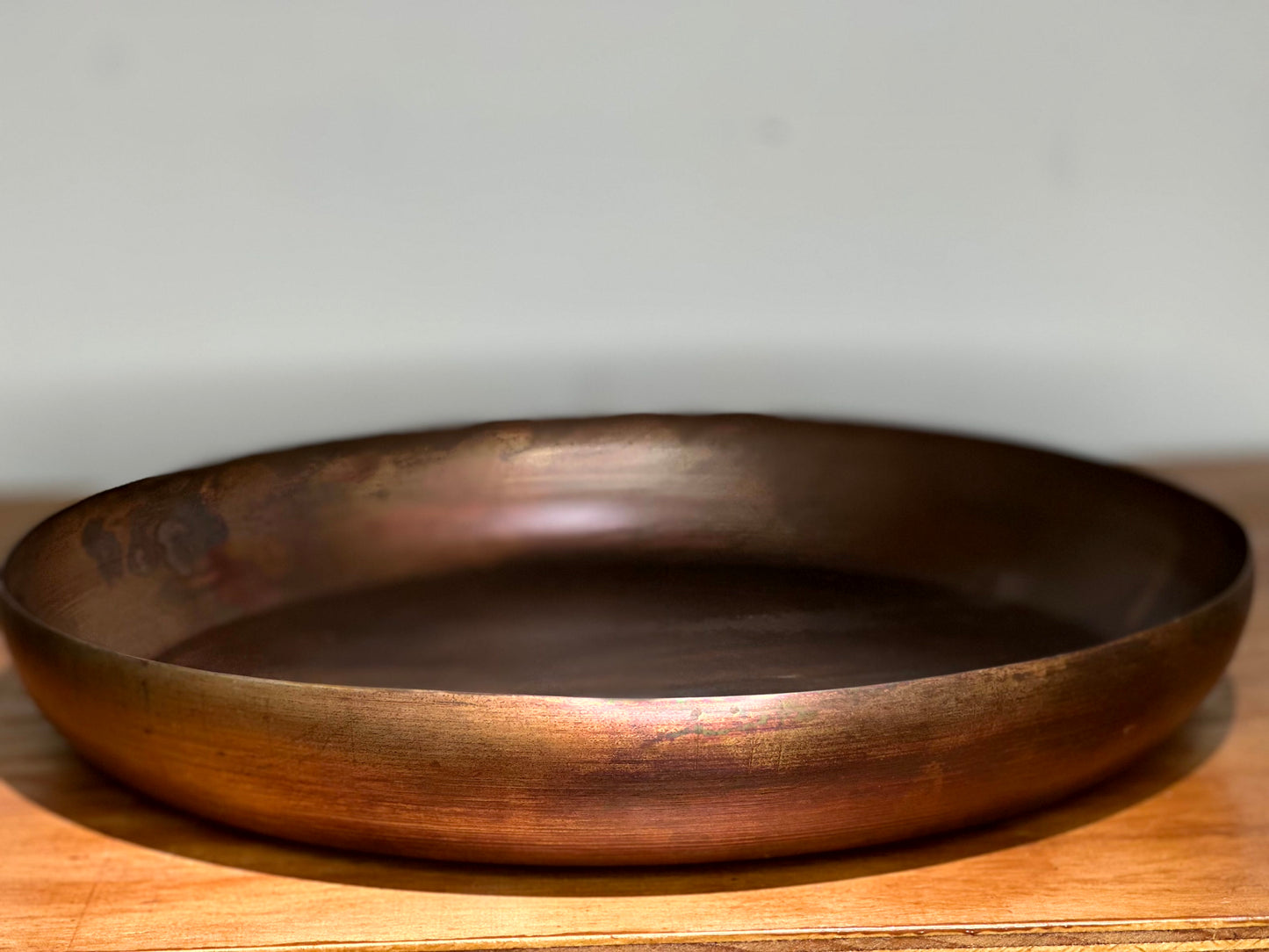 Bandeja Decorativa de Cobre Envejecido