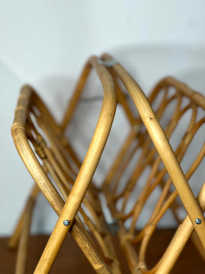 Revistero Plegable de Bambú Natural