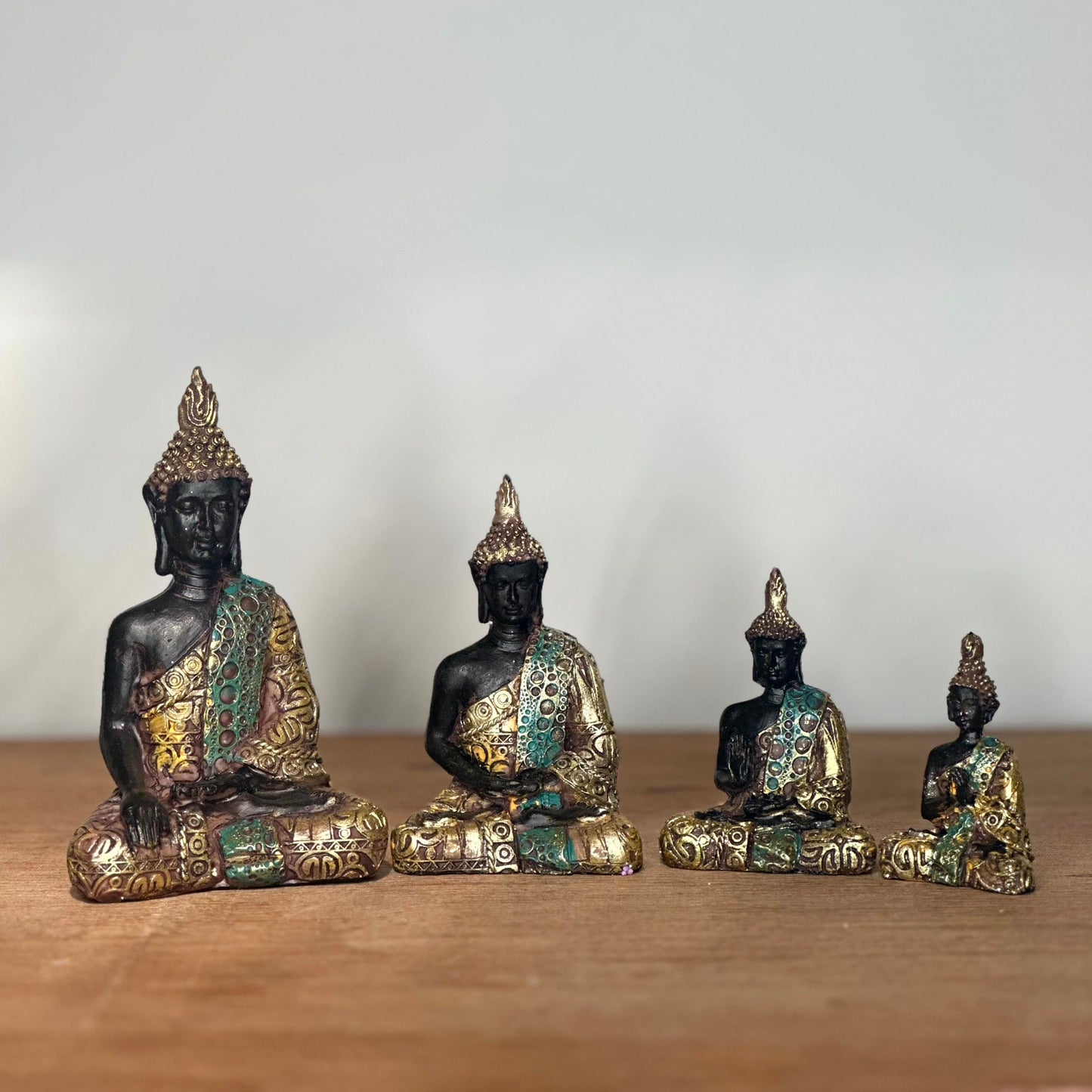 Pack Figuras Decorativas Buda Multicolor (Set de 4)